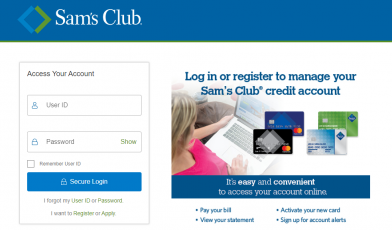 Sam s Club Credit Card Logo