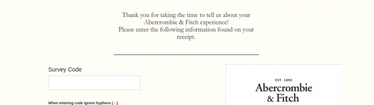 Abercrombie and Fitch Customer Survey