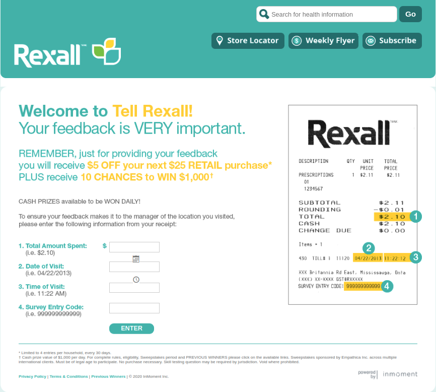 Rexall Survey