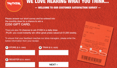 TK Maxx Survey