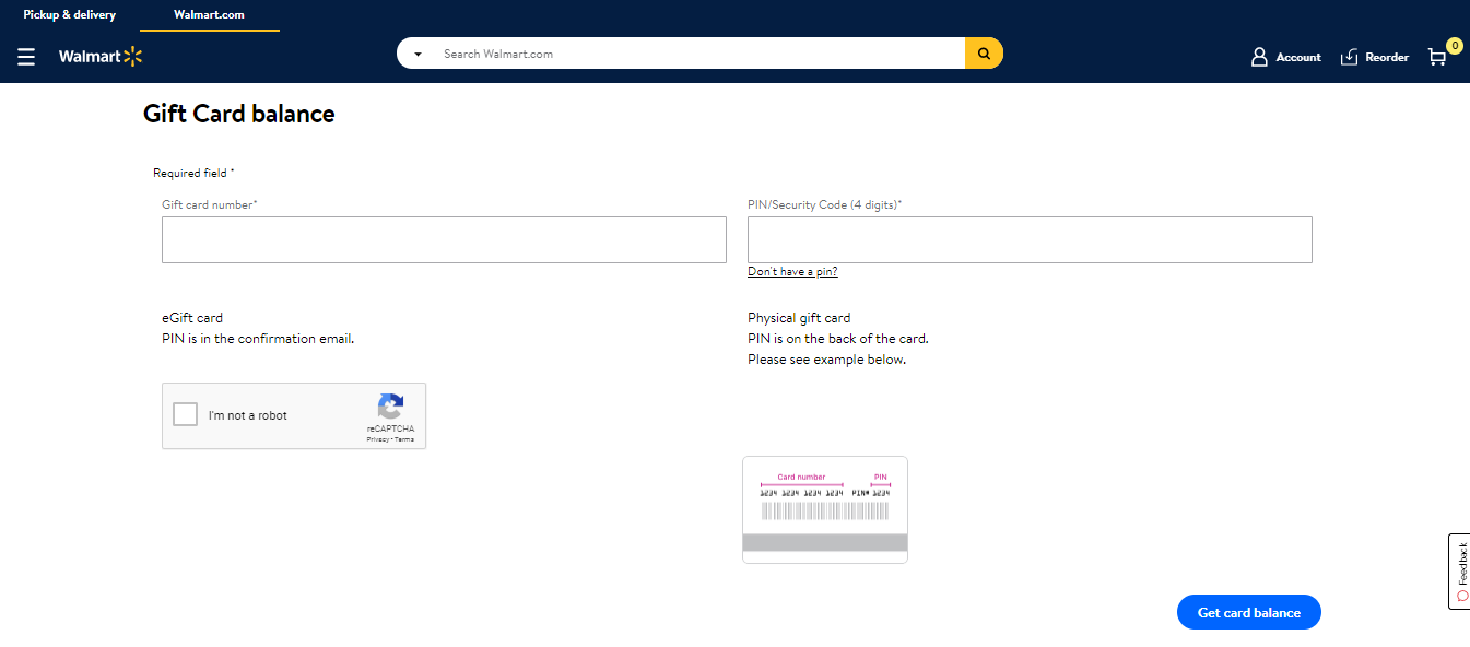 Www Walmart Com Giftcards Check Your Walmart Gift Card Balance