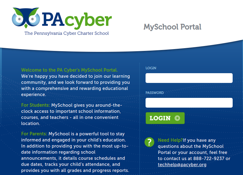 Myschool pacyber Access To Your PA Cyber Account