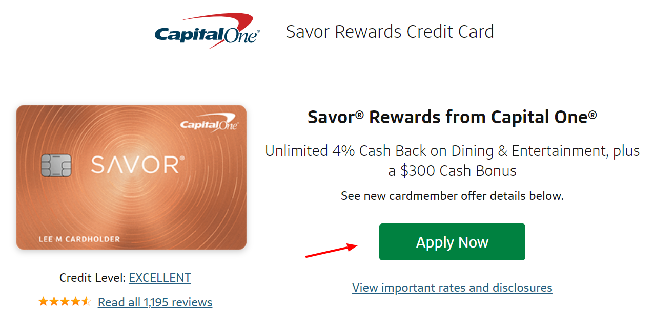 Credit Cards How To Apply Capital One Savor Review