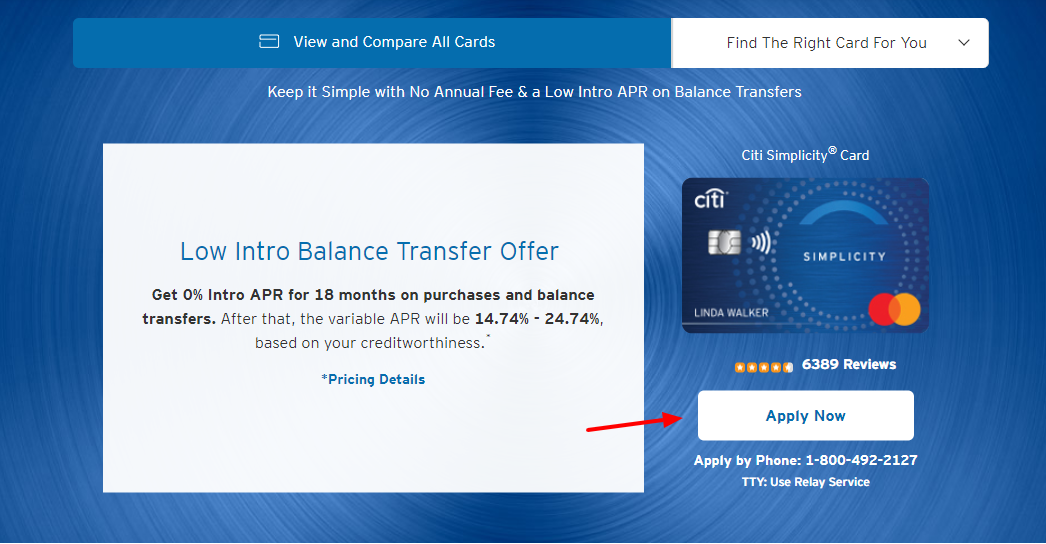 Citi Simplicity Credit Card Apply