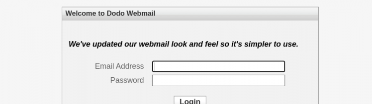 dodo webmail login