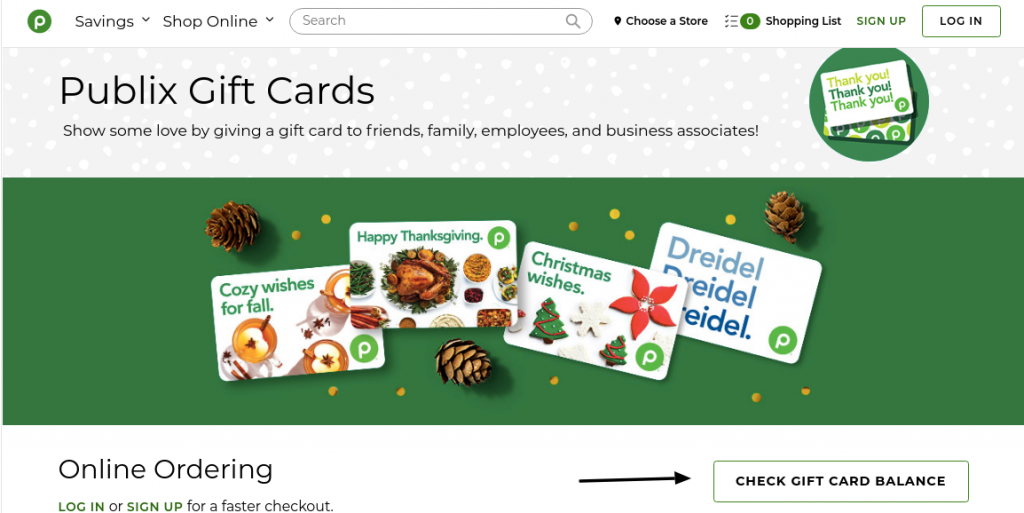 Publix Gift Card Balance Check